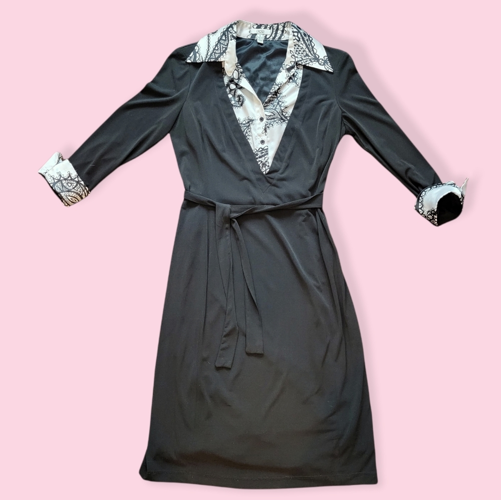 Cache Collared Long Sleeve No Wrinkle Stretch Jer… - image 1